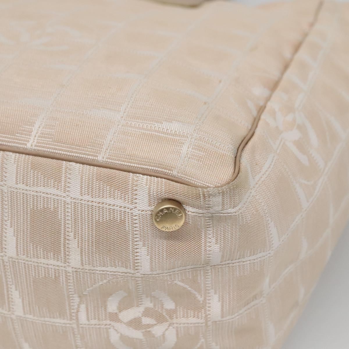 Chanel Travel Line Tote Nylon, BEIGE, NYLON, Tote bag