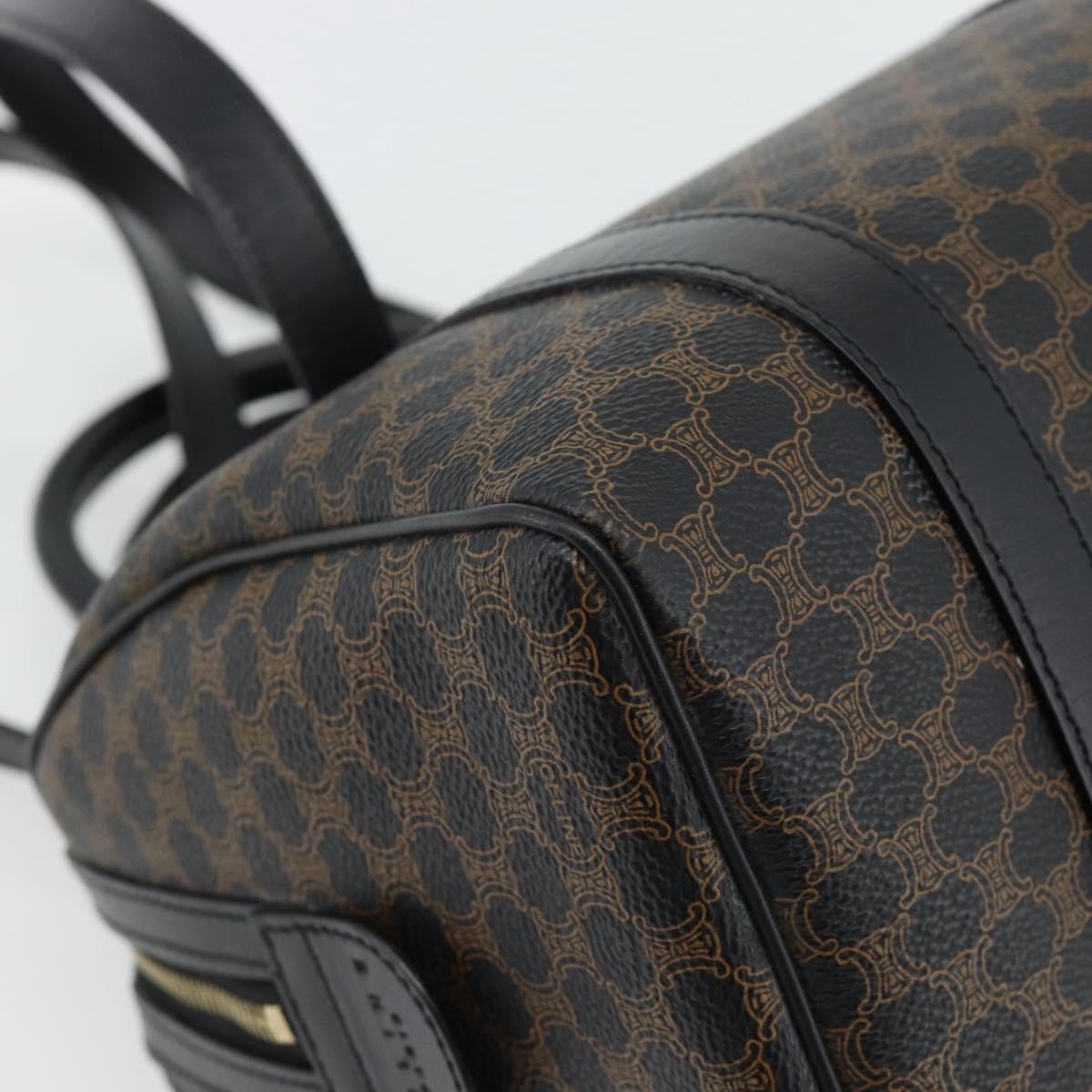 Celine Macadam Handbag Macadam with leather, Black, Canvas, Handbag