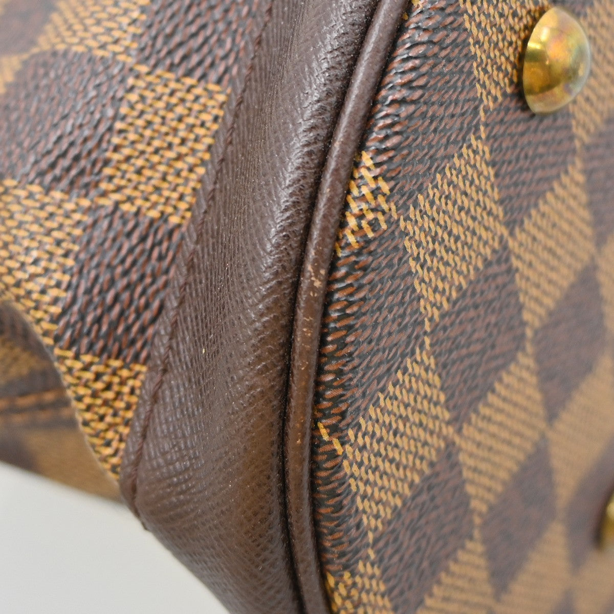 Louis Vuitton Marais Bucket Bag Damier, Brown, Canvas, Tote Bag