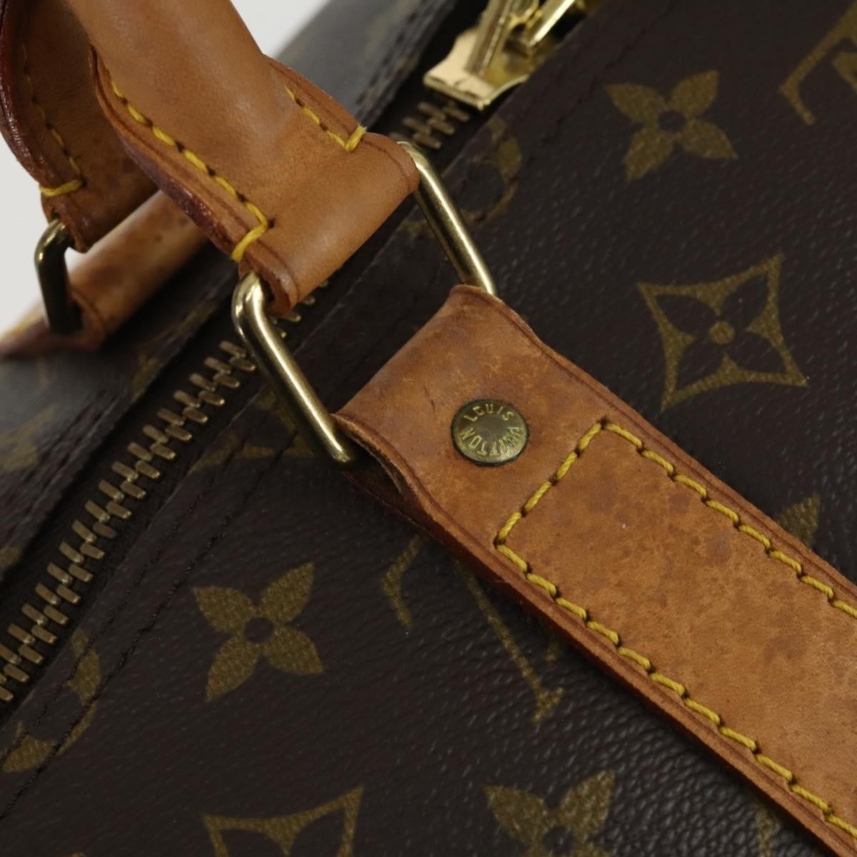 Louis Vuitton Keepall Bag Monogram Canvas, Brown, Canvas, Travel Bag