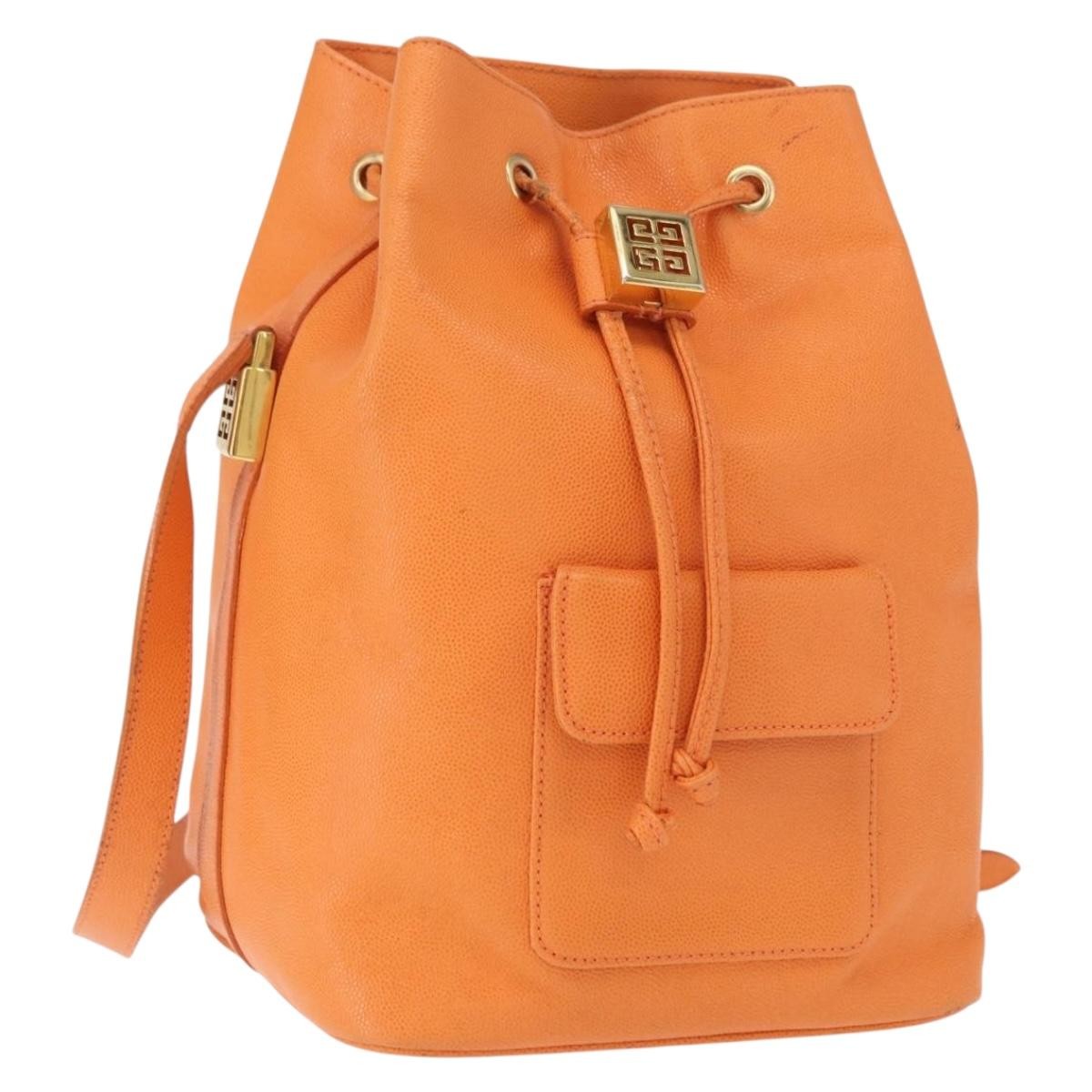 Givenchy Shoulder Bag Leather, ORANGE, LEATHER, Shoulder bag
