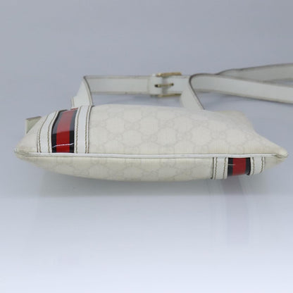 Gucci Sherry line shoulder bag Canvas, White, PVC, Shoulder Bag
