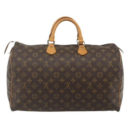 Louis Vuitton Speedy Handbag Monogram Canvas, Brown, Canvas, Handbag