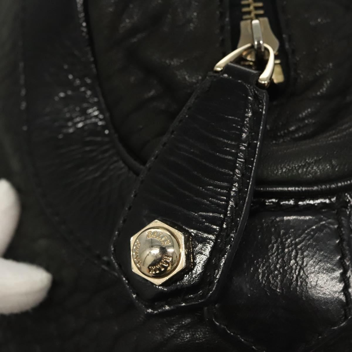Bally Vintage Shoulder Bag Leather, BLACK, LEATHER, Shoulder bag
