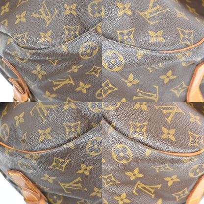Louis Vuitton Saumur Handbag Monogram Canvas, Brown, Canvas, Shoulder Bag