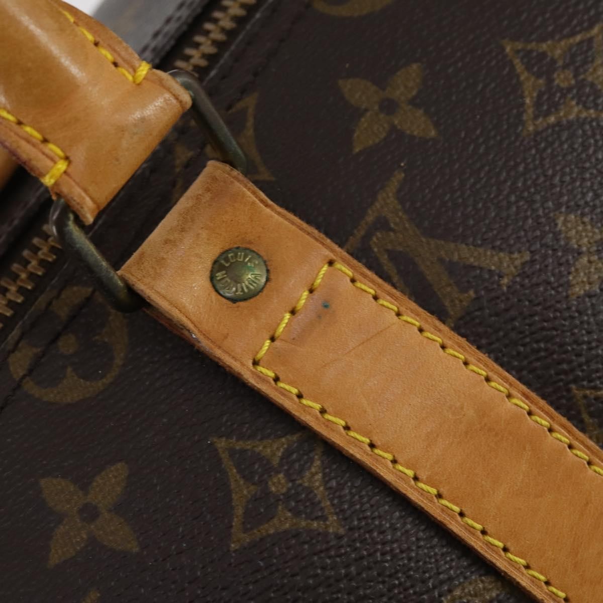 Louis Vuitton Keepall Bag Monogram Canvas, BROWN, CANVAS, Travel bag