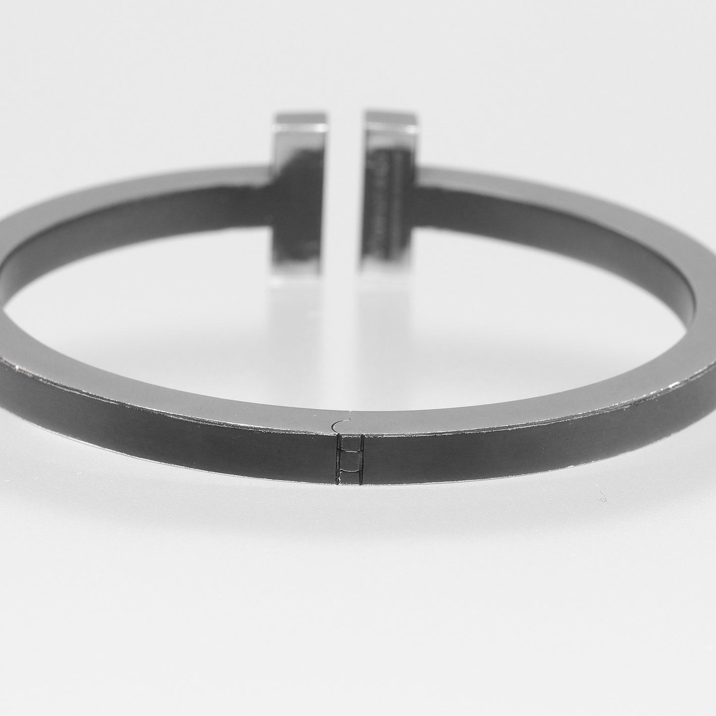 Tiffany & Co. T Square Bracelet Black Coated Steel, SILVER, STAINLESS_STEEL, Bracelet