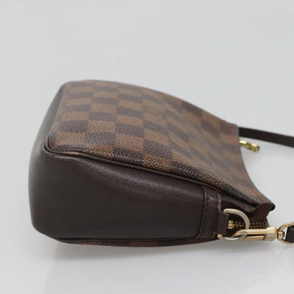 Louis Vuitton Trousse Make Up Bag Damier, BROWN, CANVAS, Clutche & pouche