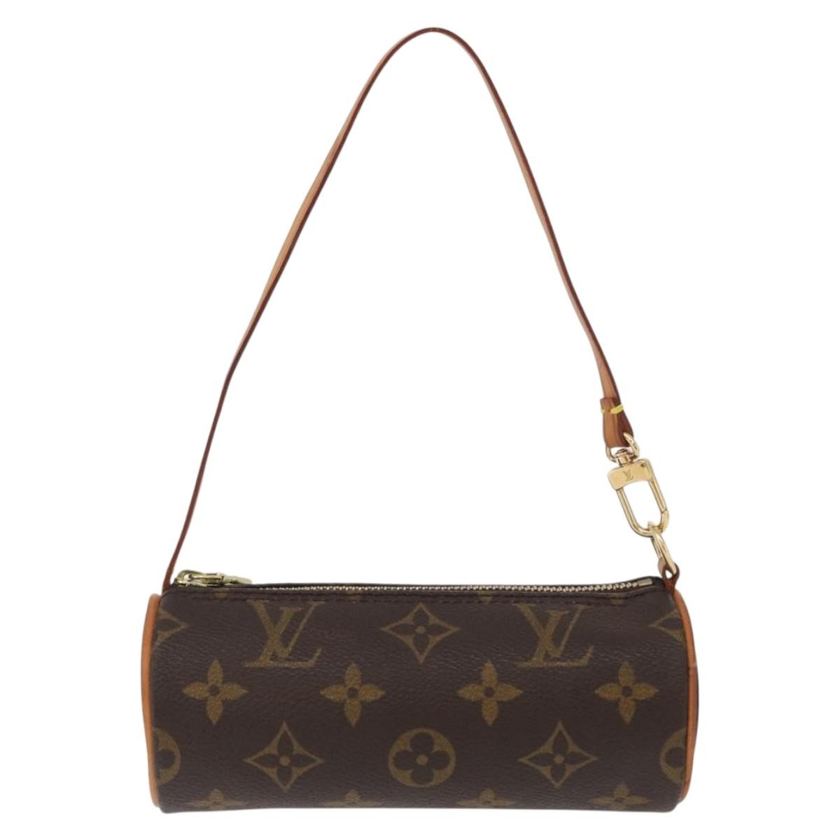Louis Vuitton Papillon Pochette Monogram Canvas, BROWN, CANVAS, Clutche & pouche