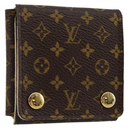 Louis Vuitton CASE JEWELRY BOX Canvas, BROWN, CANVAS, Wallets