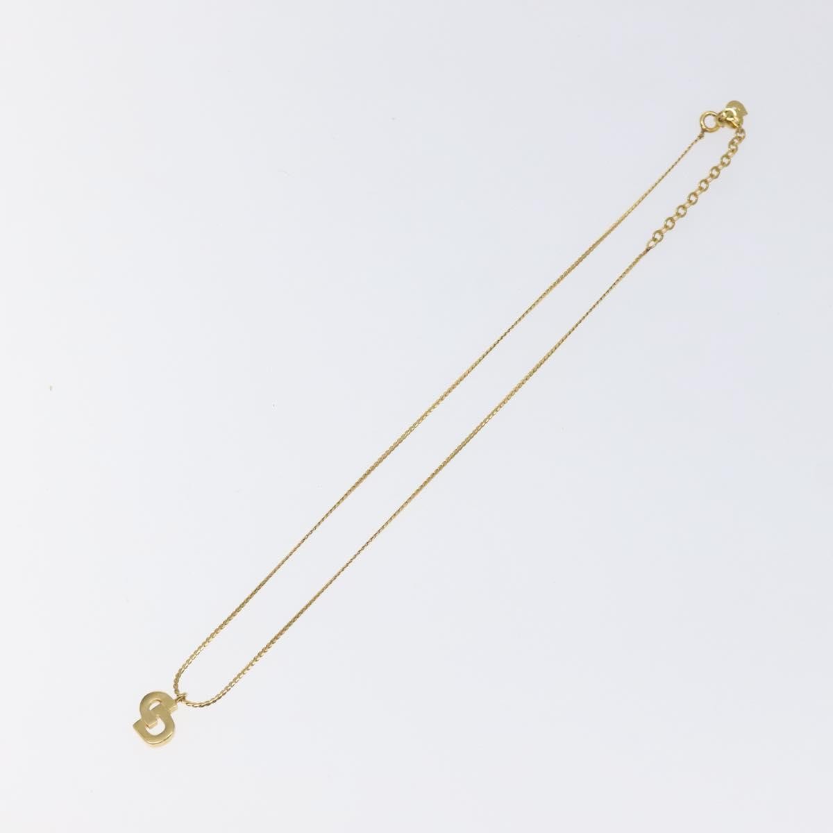 Christian Dior CD Pendant Necklace Metal, GOLD, METAL, Necklace