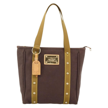 Louis Vuitton Antigua Tote Canvas, BROWN, CANVAS, Tote bag