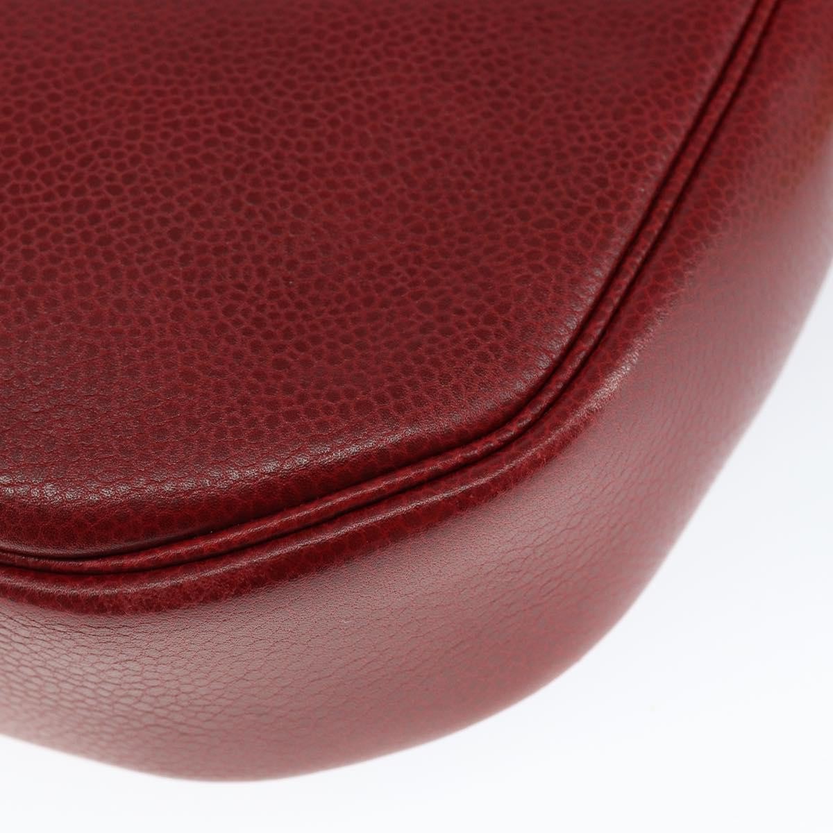 Christian Dior Vintage Shoulder Bag Leather, RED, LEATHER, Shoulder bag