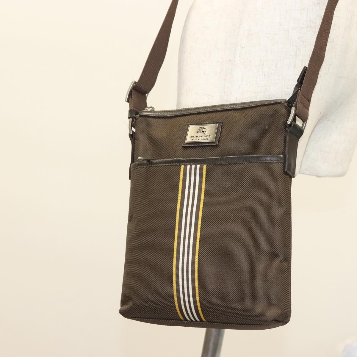 Burberry Black Label Shoulder bag Canvas, BROWN, CANVAS, Shoulder bag