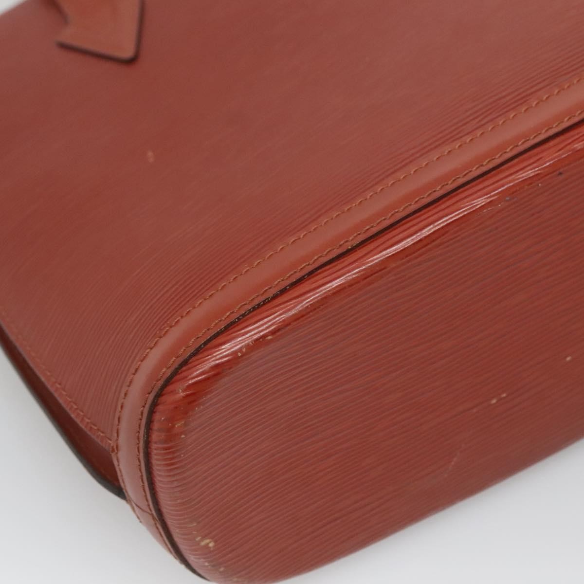 Louis Vuitton Lussac Handbag Epi Leather, BROWN, LEATHER, Shoulder bag