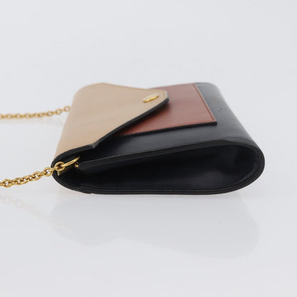 Celine Pocket Envelope Wallet on Chain Leather, MULTICOLOUR, LEATHER, Clutche & pouche