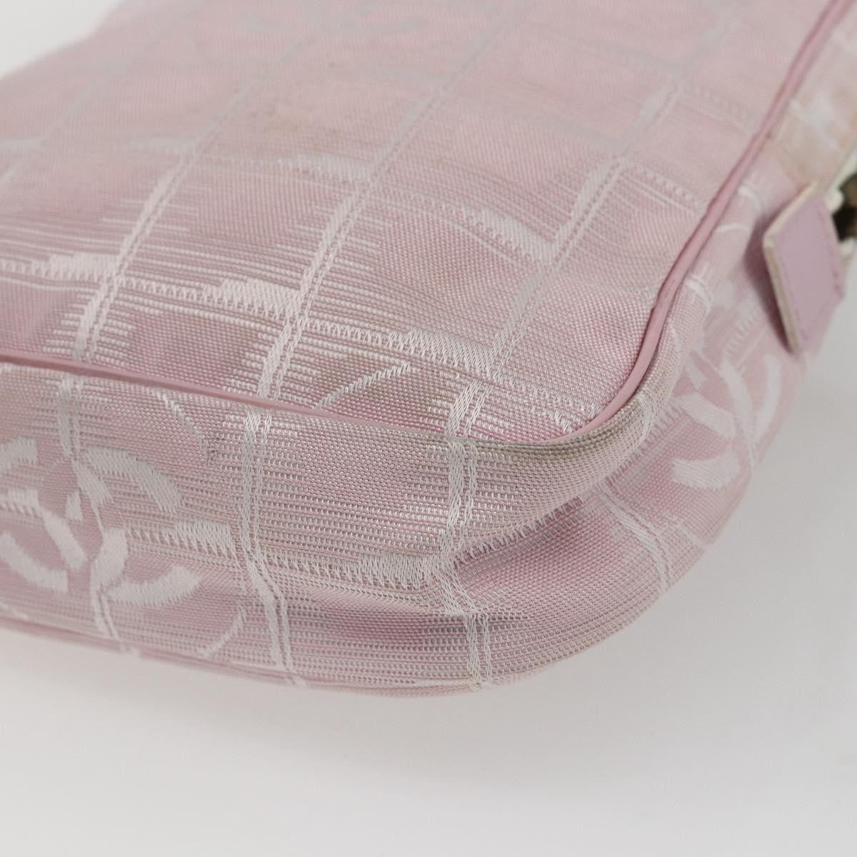Chanel Travel Line Crossbody Bag Nylon, PINK, NYLON, Shoulder bag