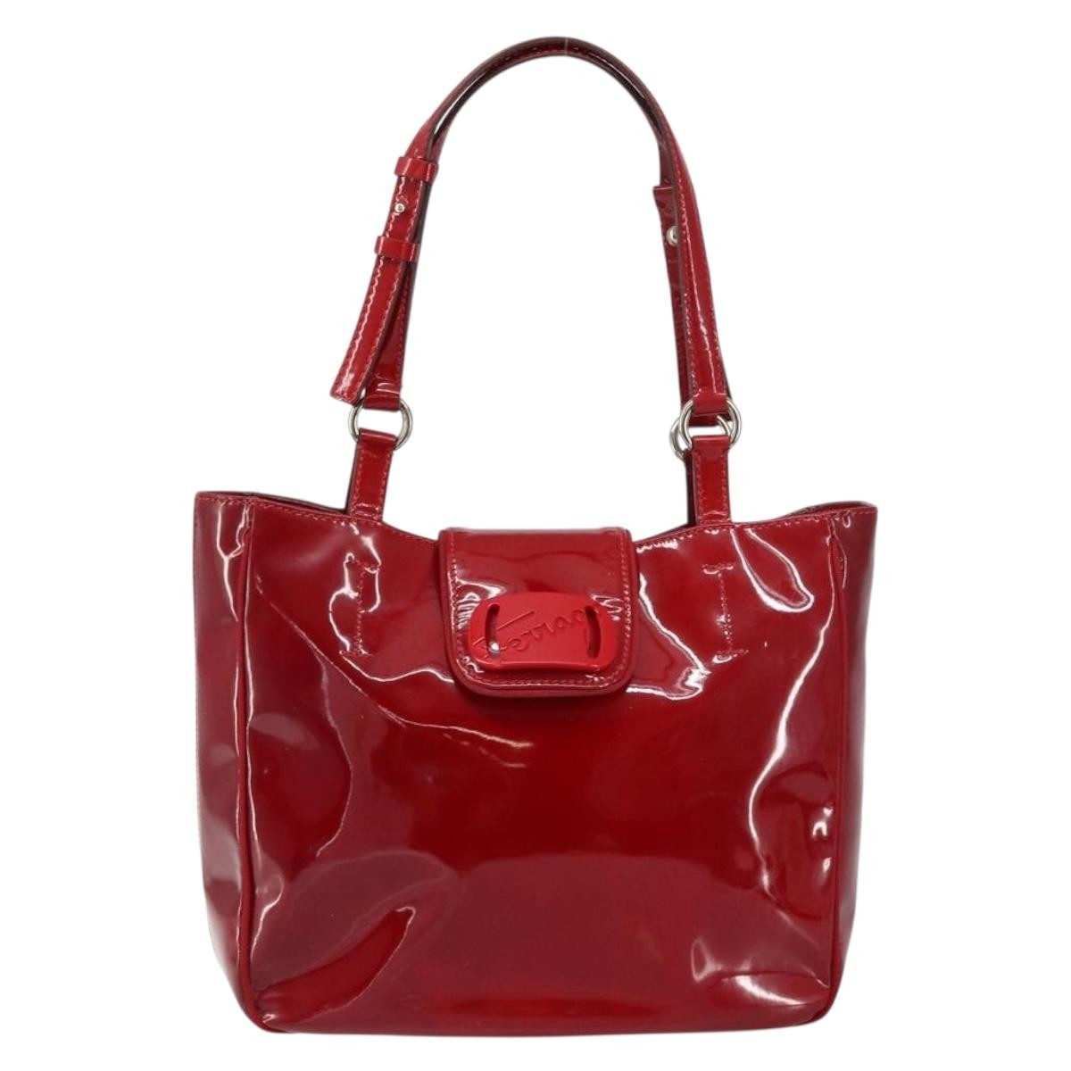Salvatore Ferragamo Vintage Tote bag Patent Leather, Red, Patent Leather, Tote Bag