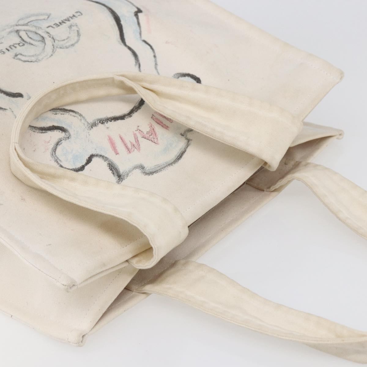 Chanel Cruise Tote Printed Canvas, BEIGE, CANVAS, Tote bag