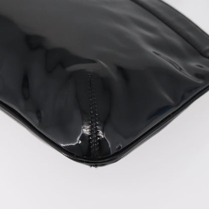 Salvatore Ferragamo Gancini Shoulder Bag Patent Leather, Black, Patent Leather, Shoulder Bag