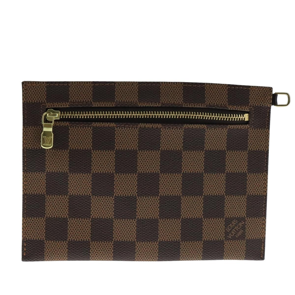 Louis Vuitton Clifton Pouch Damier, Brown, Canvas, Clutch