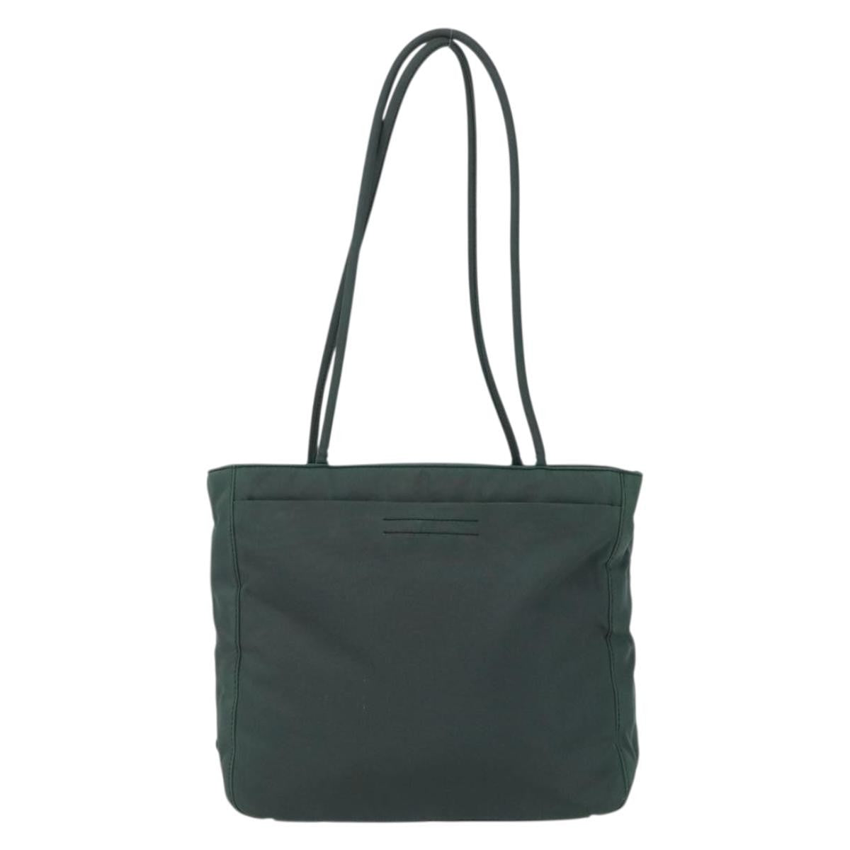 Prada Vintage Tote Tessuto, GREEN, NYLON, Tote bag