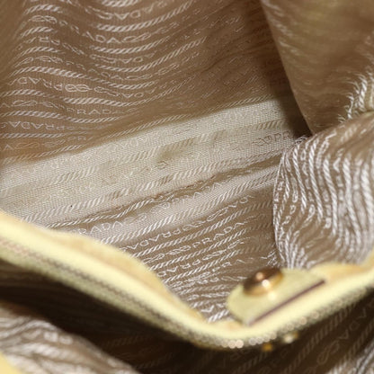 Prada Vintage Tote Tessuto, YELLOW, NYLON, Tote bag