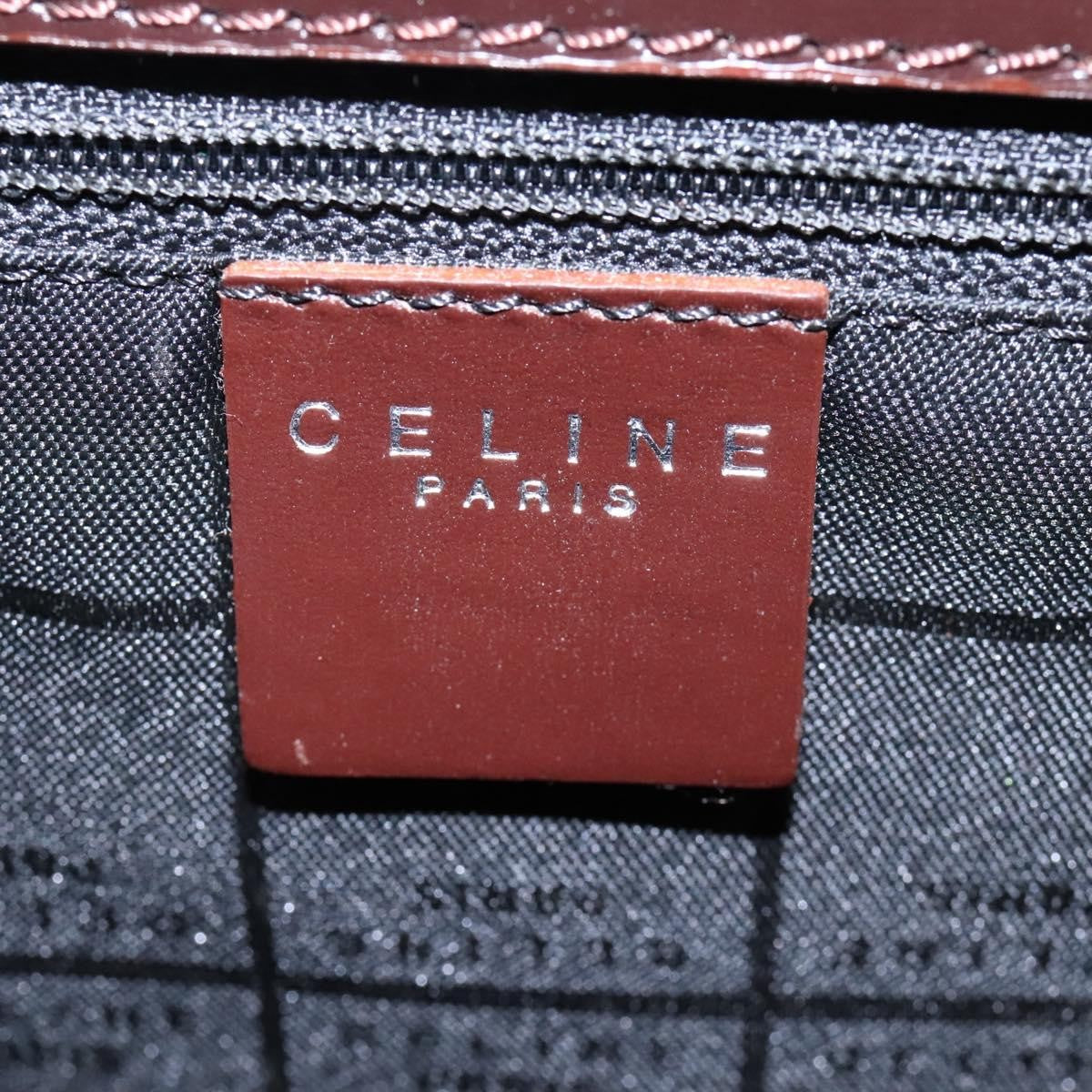 Celine Handbag Leather, BROWN, LEATHER, Handbag