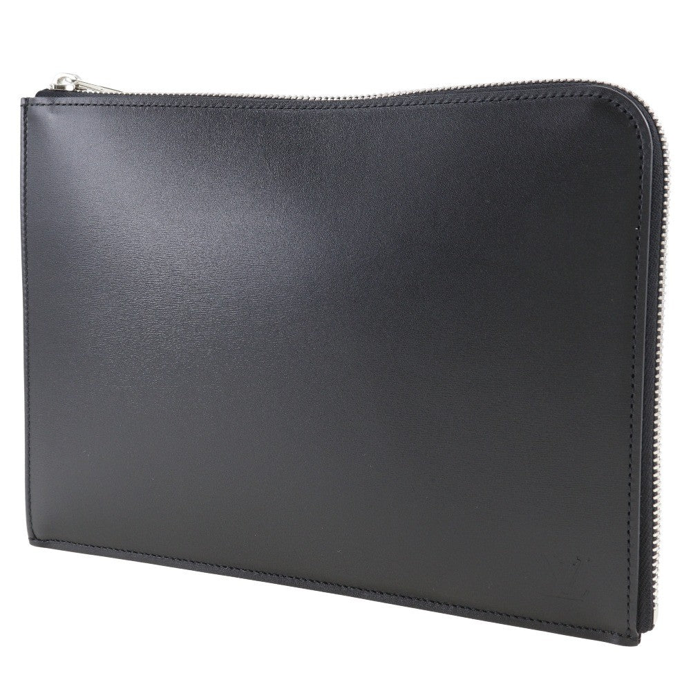 Louis Vuitton Zip Around Pochette Jour Leather, BLACK, LEATHER, Clutche & pouche