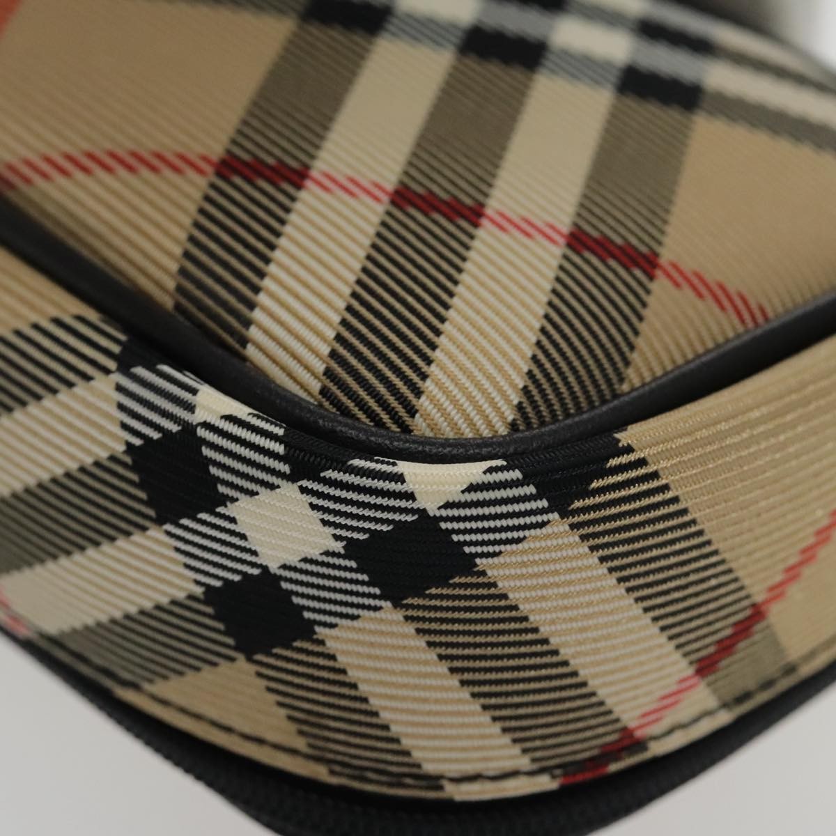 Burberry Nova check Pochette Nylon, BEIGE, NYLON, Clutche & pouche
