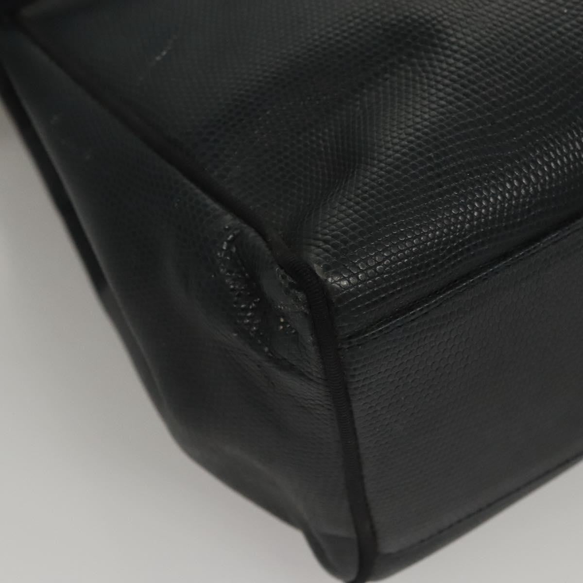 Salvatore Ferragamo Vintage Vara Bow Tote Lizard Embossed Leather, NAVY, LEATHER, Tote bag