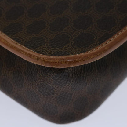 Celine Macadam Shoulder Bag Canvas, BROWN, PVC, Shoulder bag
