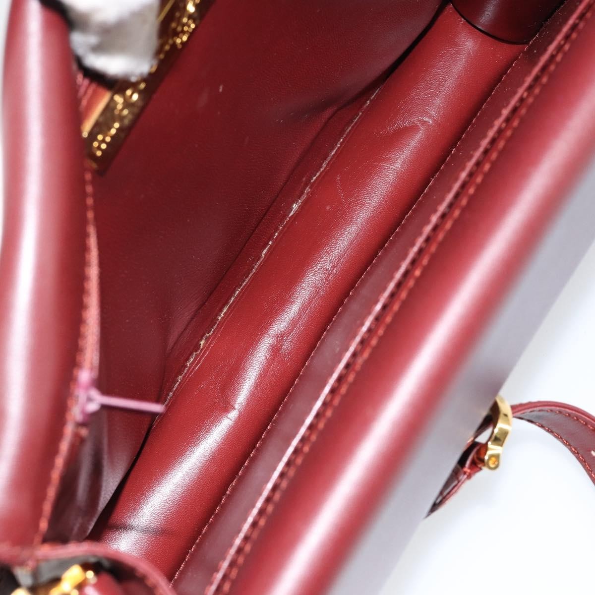 cartier Must de Cartier Shoulder Bag Leather, BURGUNDY, LEATHER, Shoulder bag