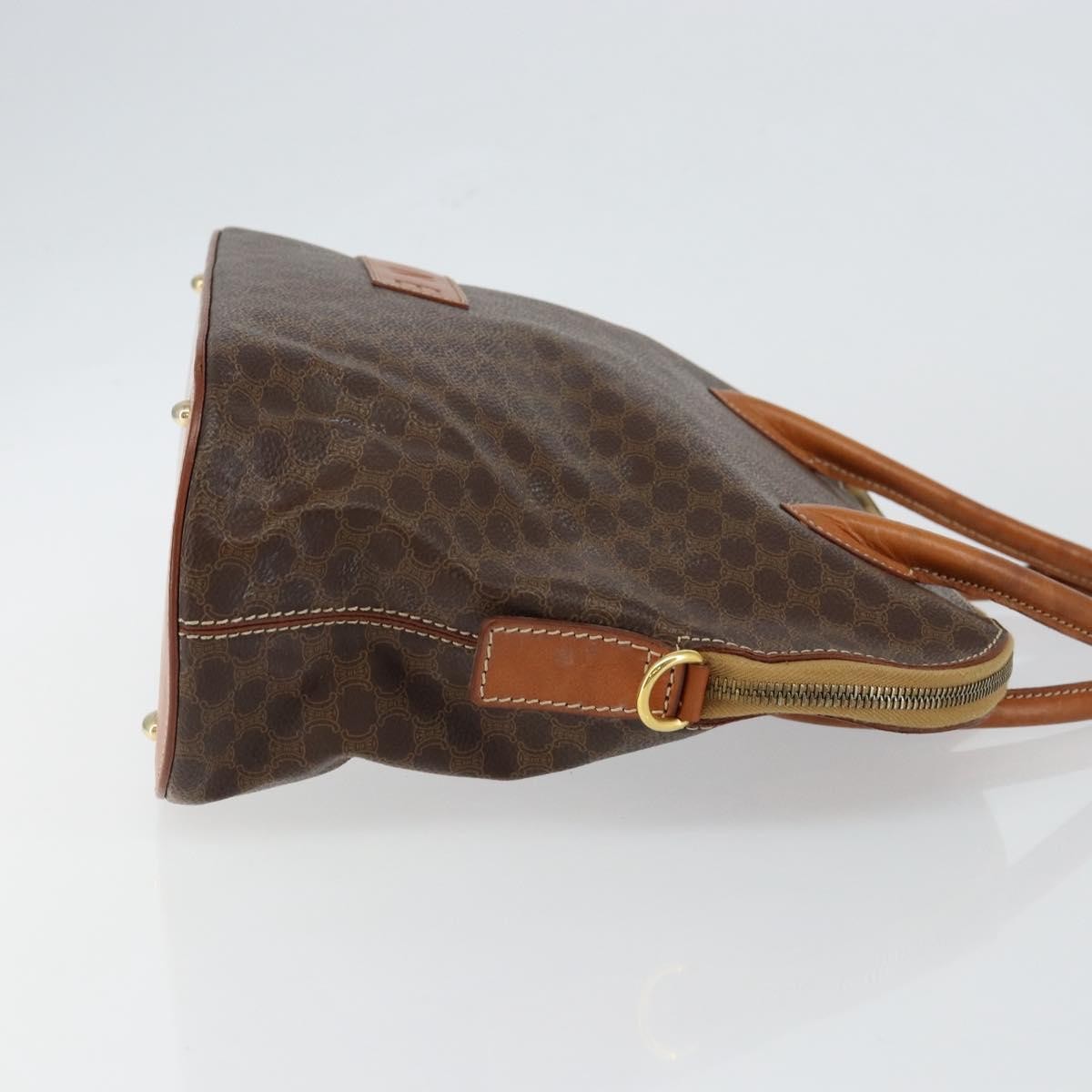 Celine Vintage Macadam Handbag Macadam, BROWN, CANVAS, Handbag