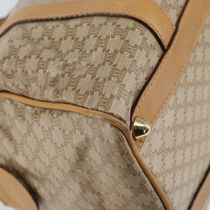 Celine Macadam Handbag Macadam with leather, BEIGE, PVC, Handbag