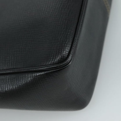 Celine Circle logo Leather, BLACK, LEATHER, Shoulder bag