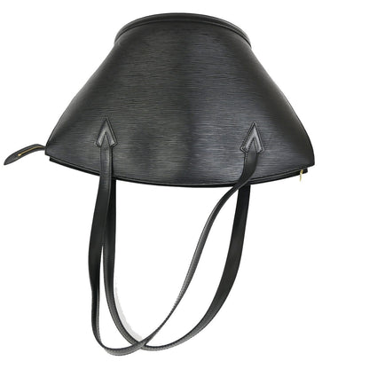 Louis Vuitton Saint Jacques Handbag Epi Leather, BLACK, LEATHER, Shoulder bag