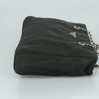 Prada Vintage Chain Tote Tessuto, KHAKI, NYLON, Tote bag