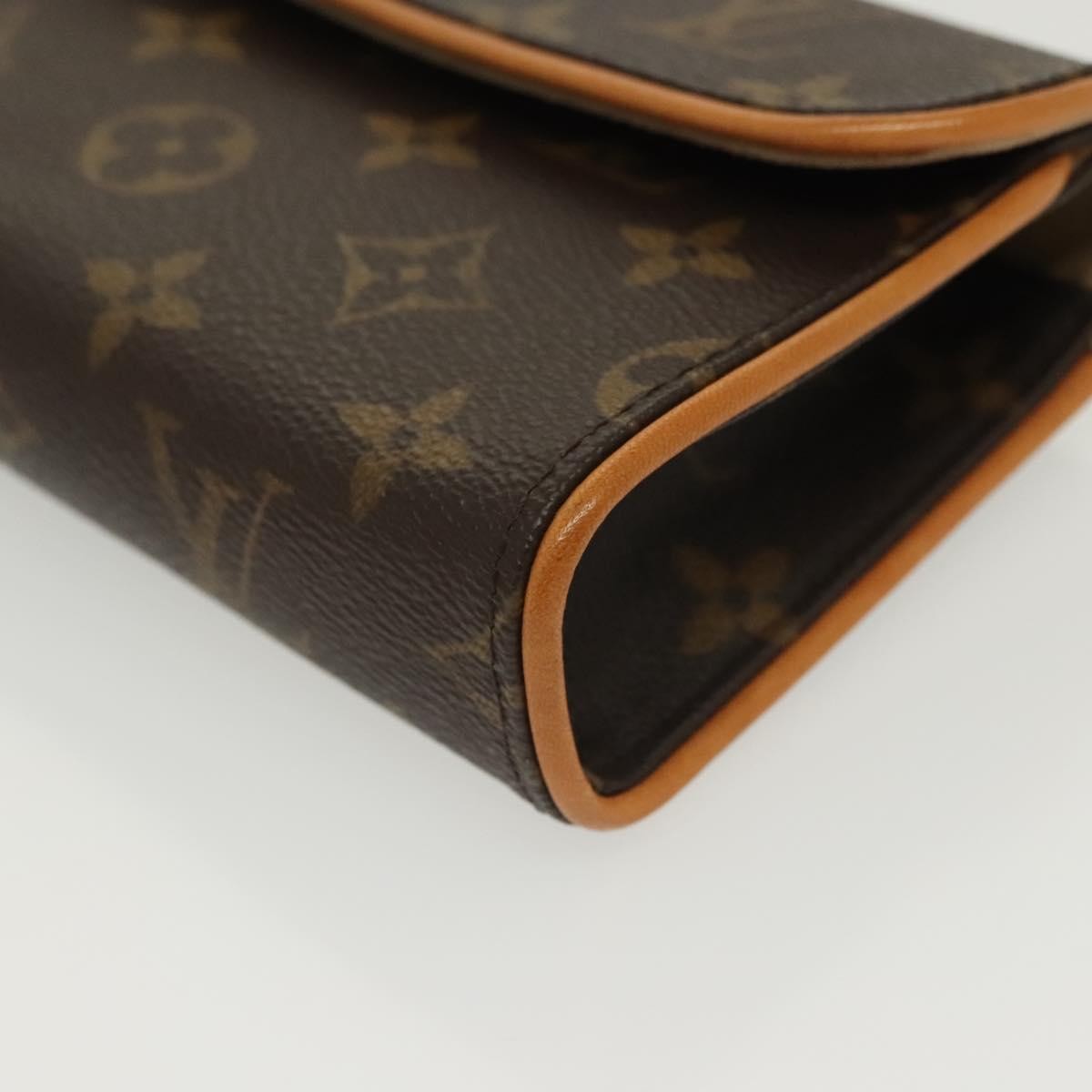 Louis Vuitton Florentine Waist Bag Monogram Canvas, BROWN, CANVAS, Travel bag