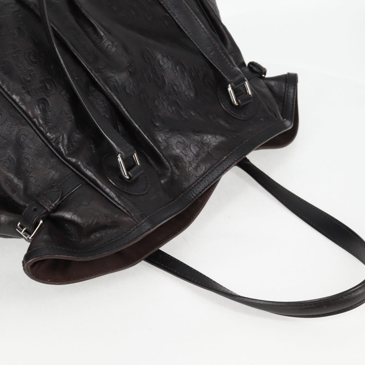 Gucci Full Moon Tote Leather, BLACK, LEATHER, Tote bag