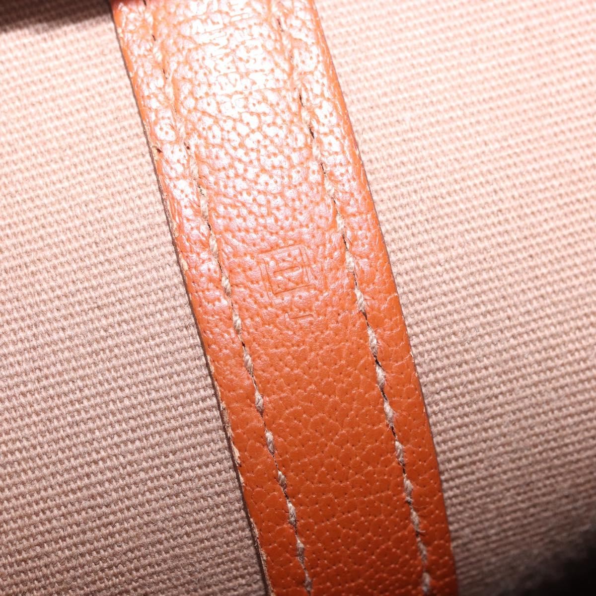 Hermes Garden Party Tote Toile and Leather, Orange, Canvas, Tote Bag
