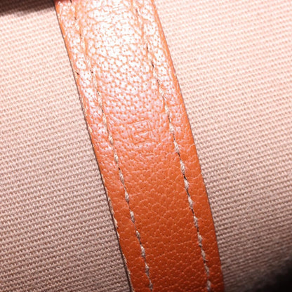 Hermes Garden Party Tote Toile and Leather, Orange, Canvas, Tote Bag