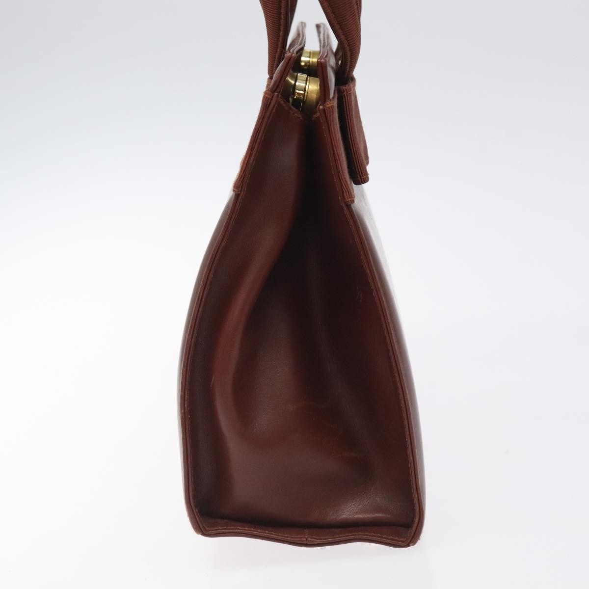 Salvatore Ferragamo Convertible Vara Bow Tote Leather, BROWN, LEATHER, Handbag