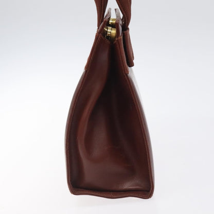 Salvatore Ferragamo Convertible Vara Bow Tote Leather, BROWN, LEATHER, Handbag