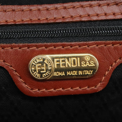 Fendi Vintage Pequin Convertible Boston Bag Coated Canvas, Multicolour, Canvas, Travel Bag