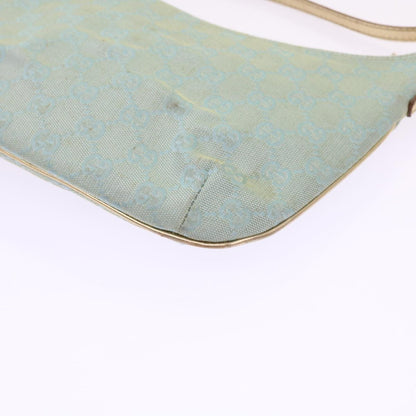 Gucci Vintage Pochette Shoulder Bag GG Canvas, BLUE, CANVAS, Clutche & pouche