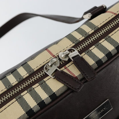 Burberry Nova Check Tote Canvas and Leather, BEIGE, NYLON, Tote bag