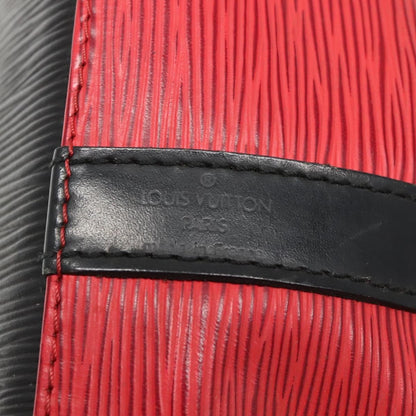 Louis Vuitton Petit Noe Handbag Two Tone Epi Leather, RED, LEATHER, Handbag