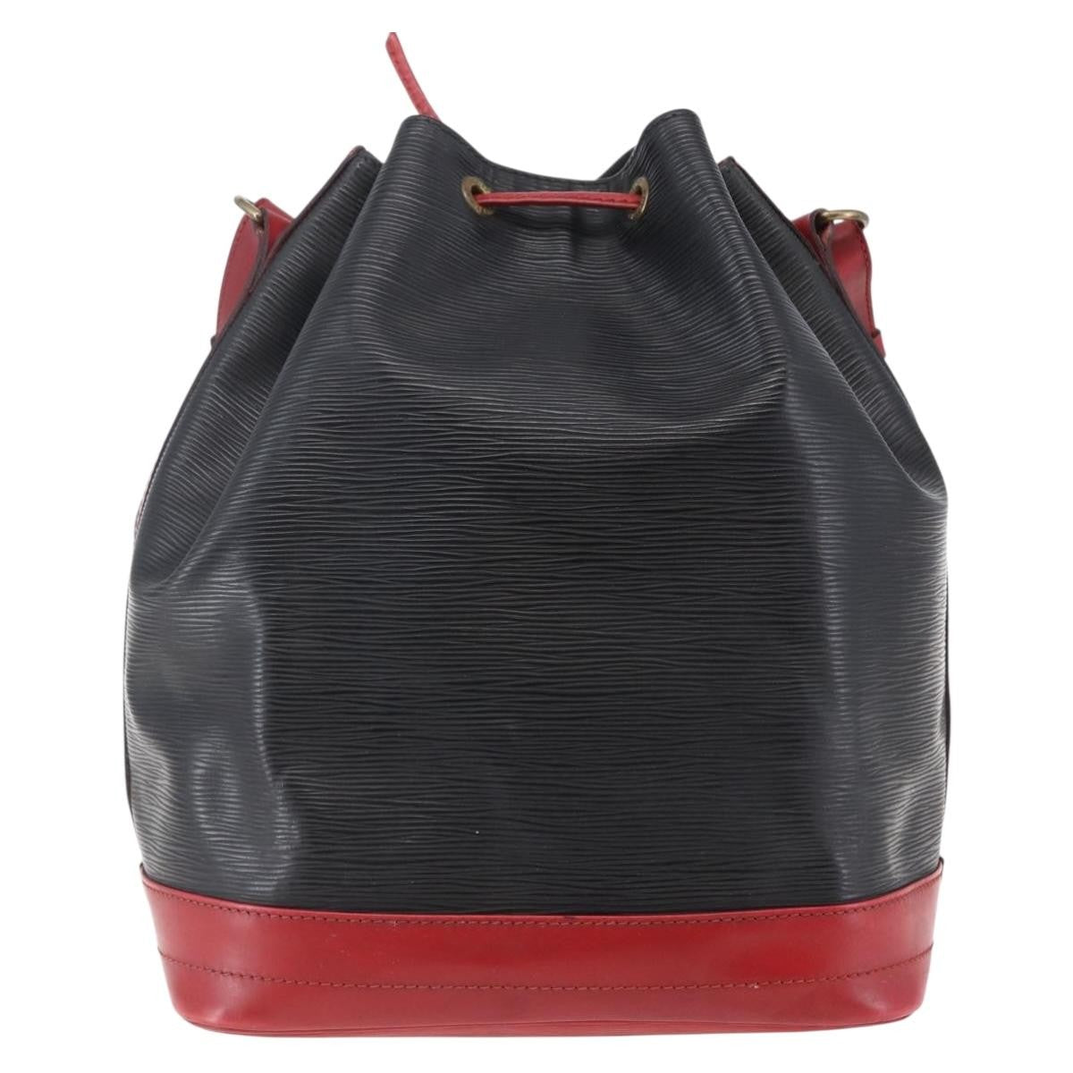 Louis Vuitton Bicolor Noe Handbag Epi Leather, BLACK, LEATHER, Handbag