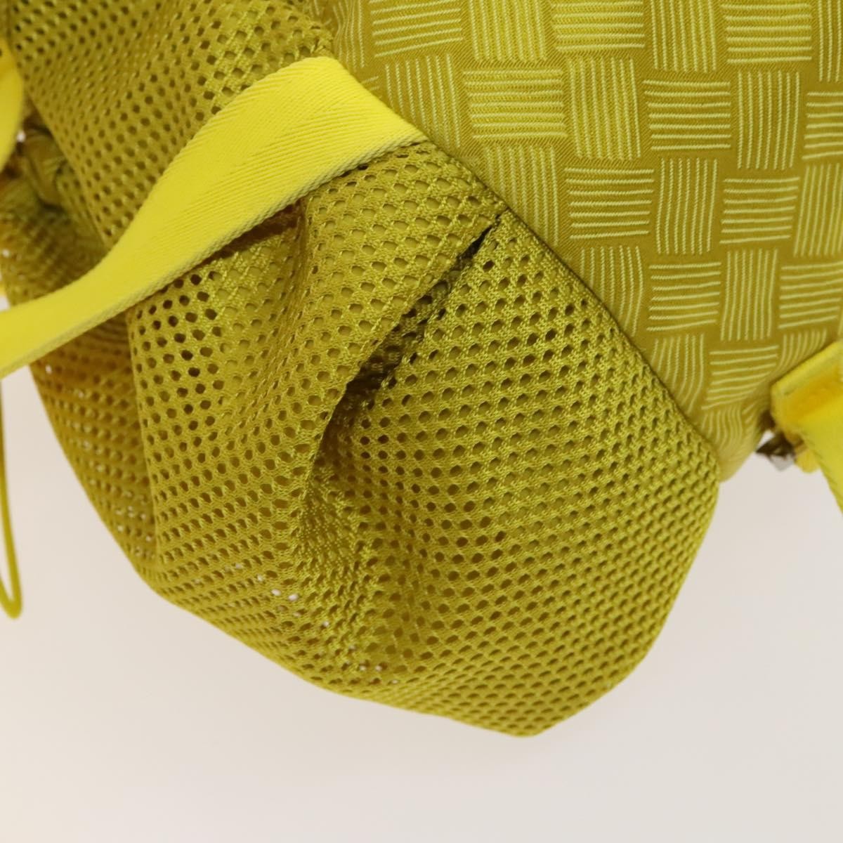 Bottega Veneta Vintage Backpack Nylon, Yellow, Nylon, Backpack
